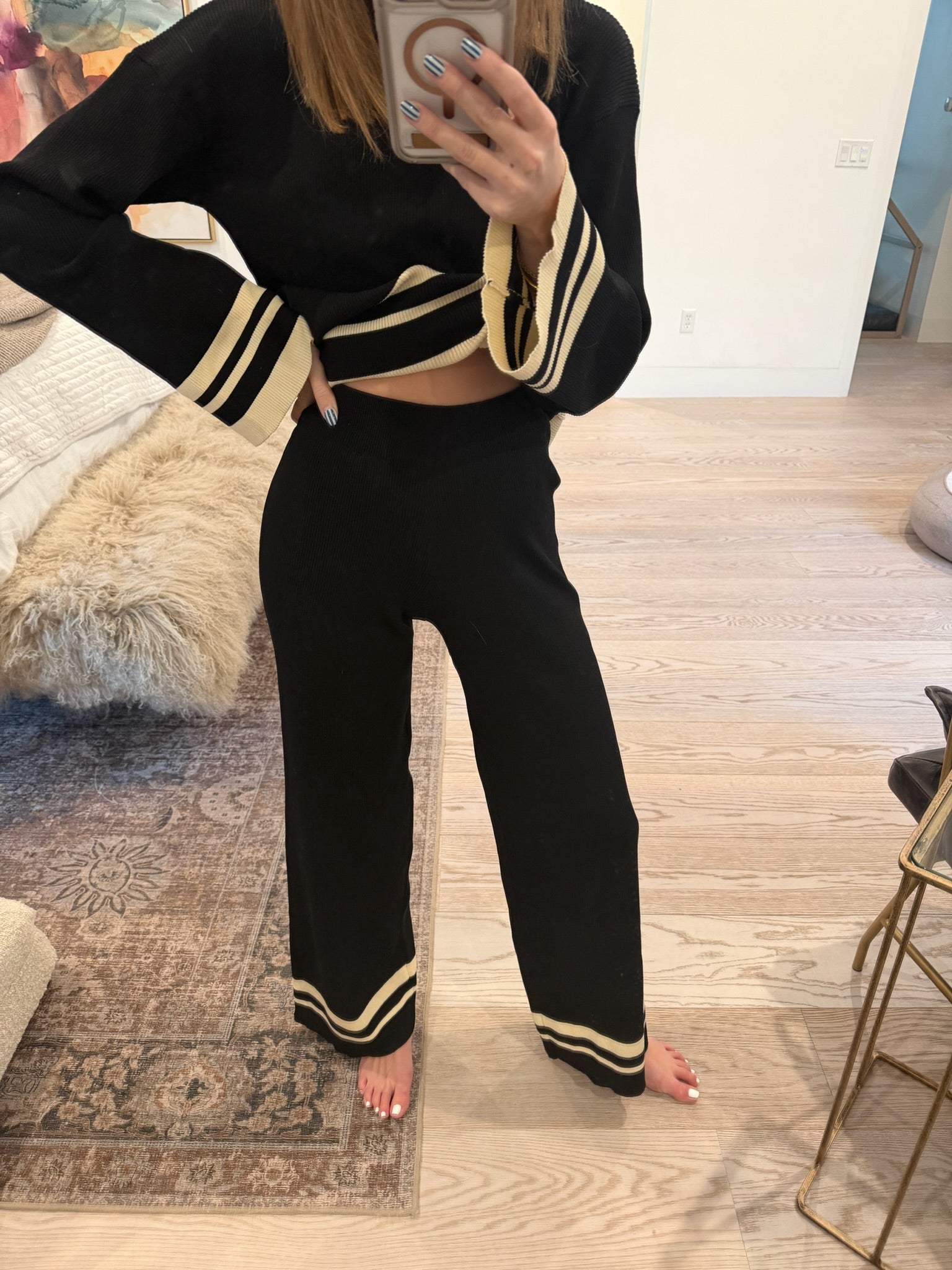 Breann: Bold Striped Knit Set