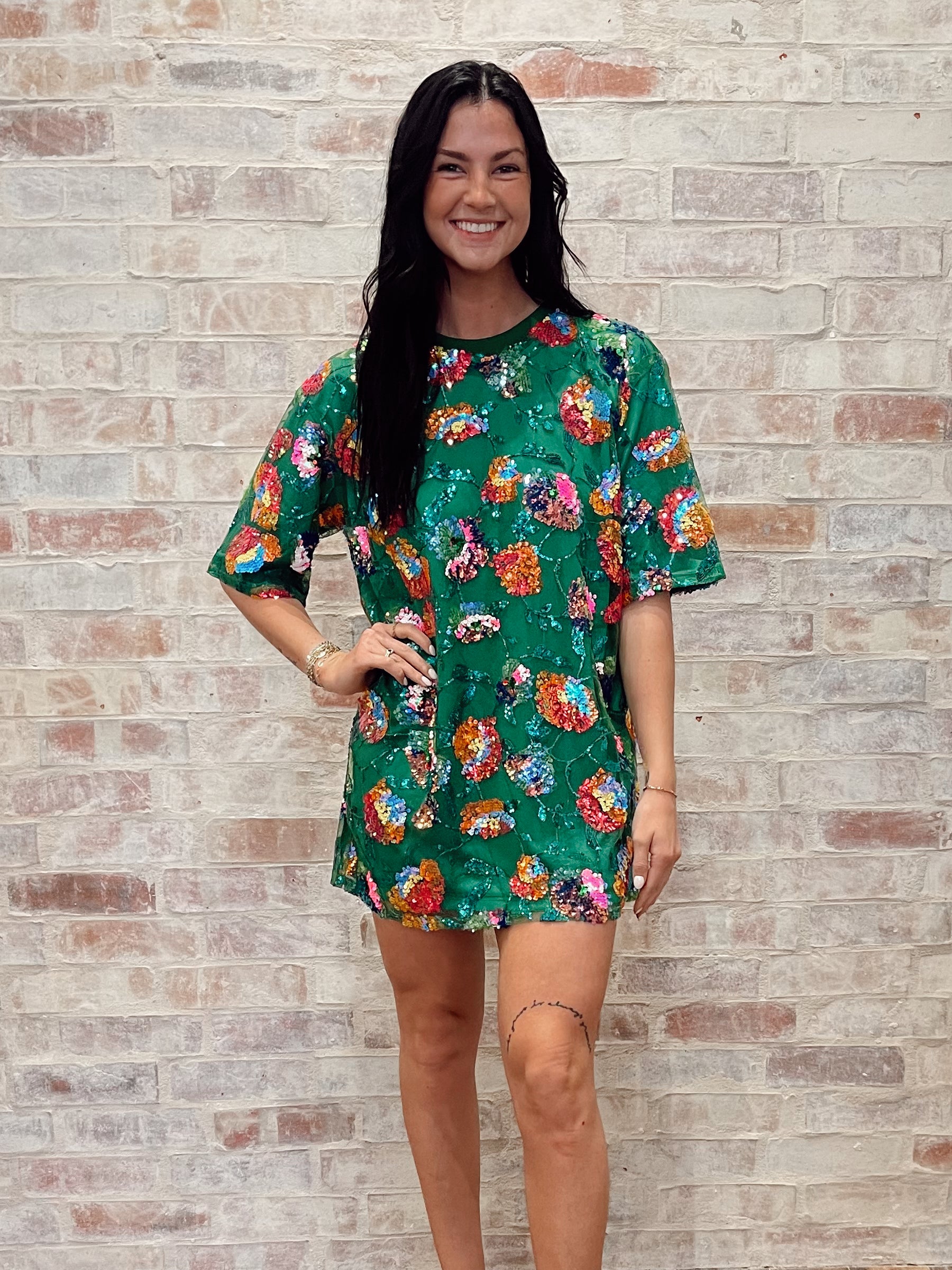 Sequin Tunic Dress