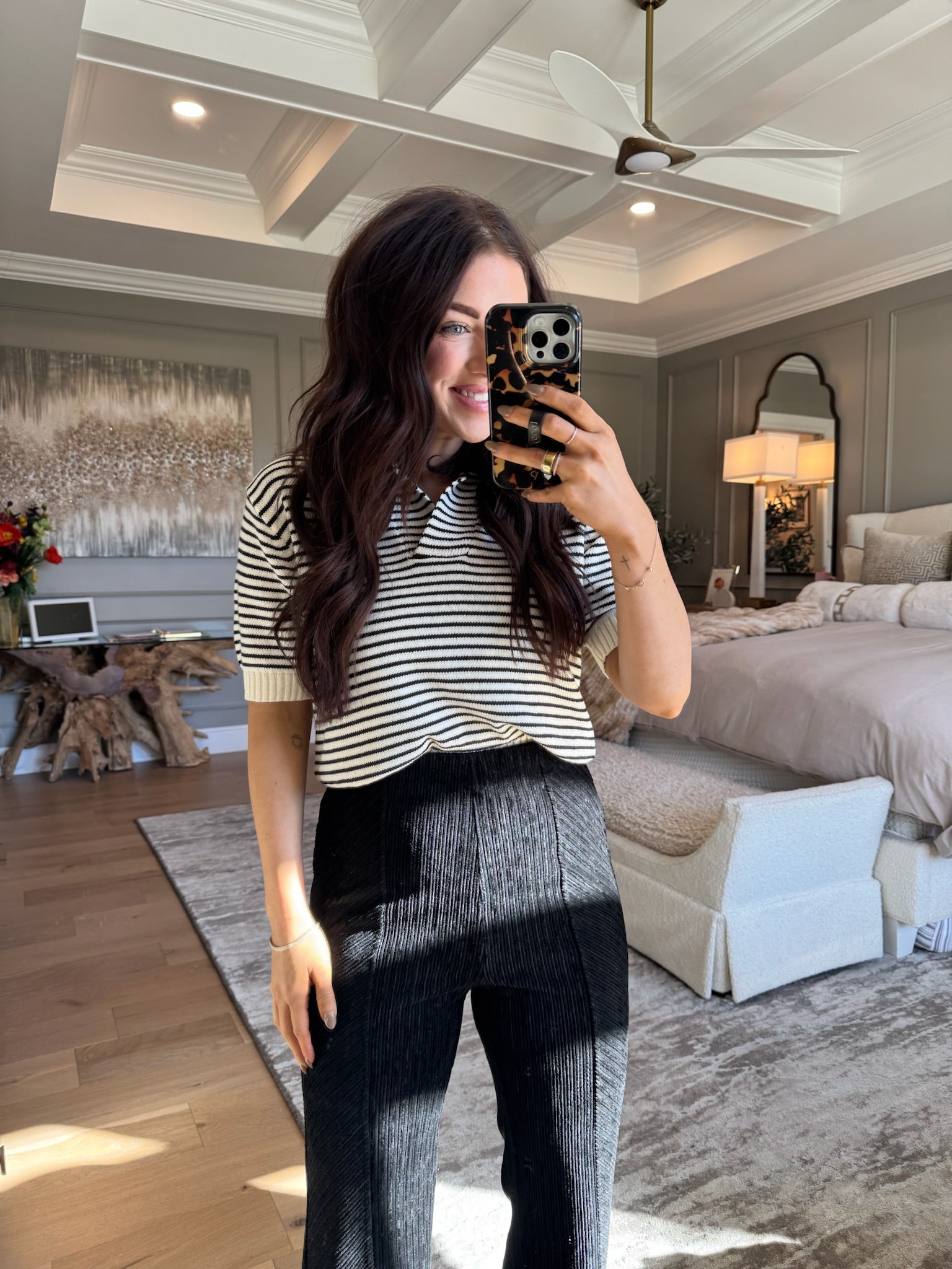 Mix It Up: Corduroy Flared Pants