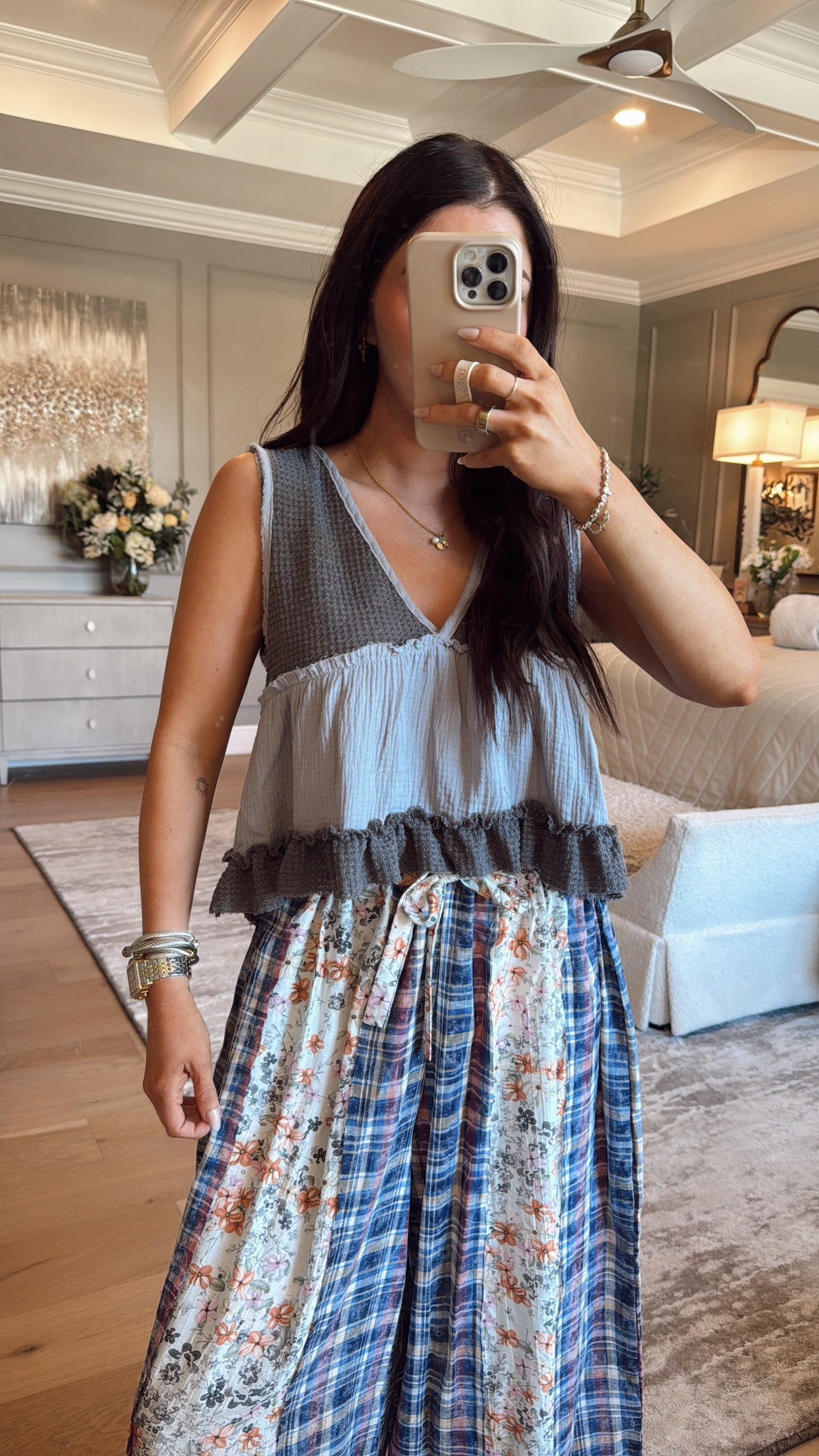 Lucy: V-neck Babydoll Tank