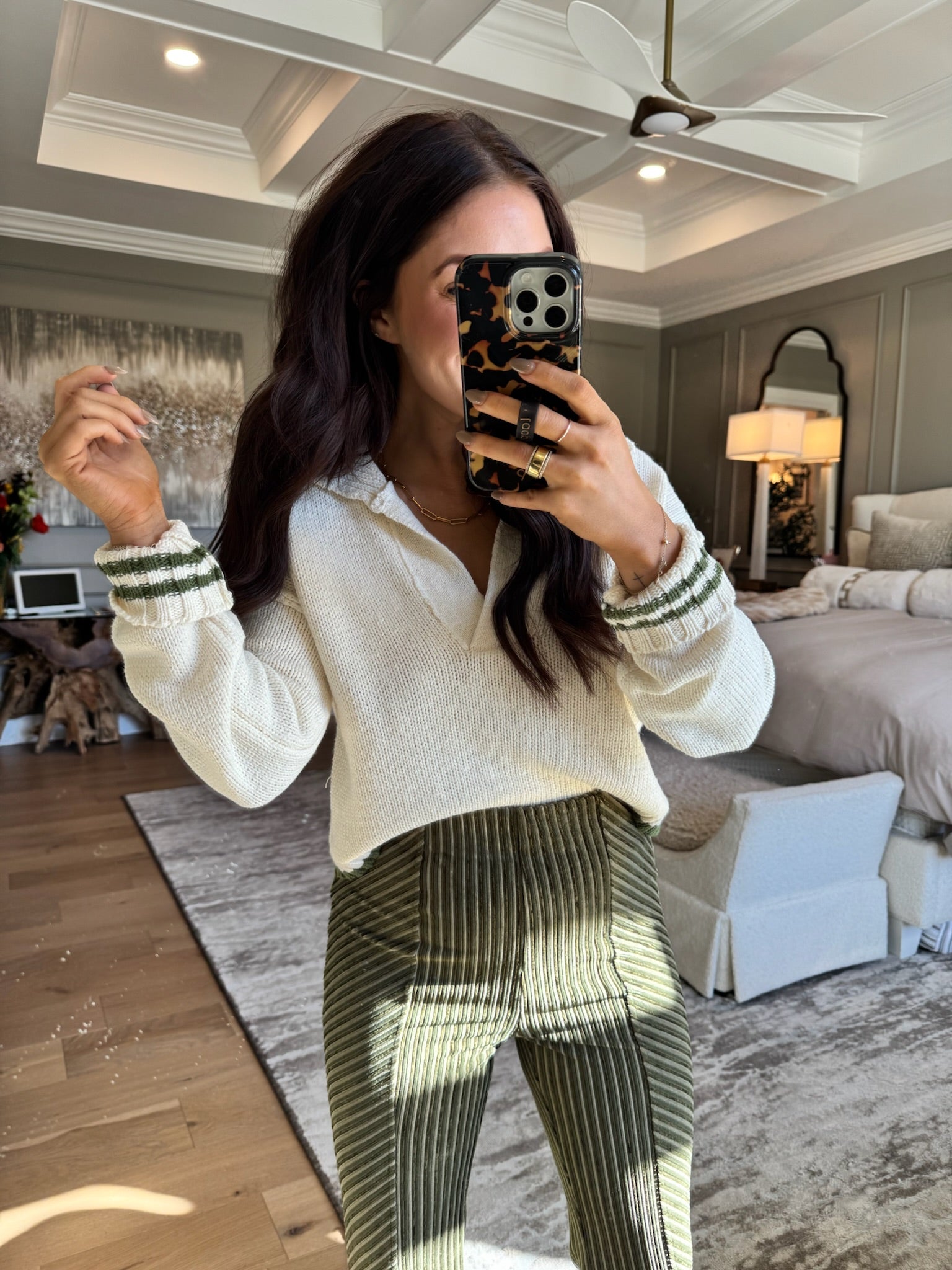 Mix It Up: Corduroy Flared Pants
