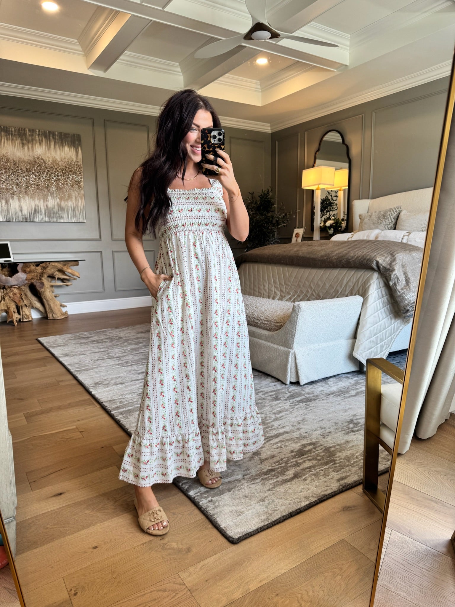 Maggie: Square Neck Maxi Dress