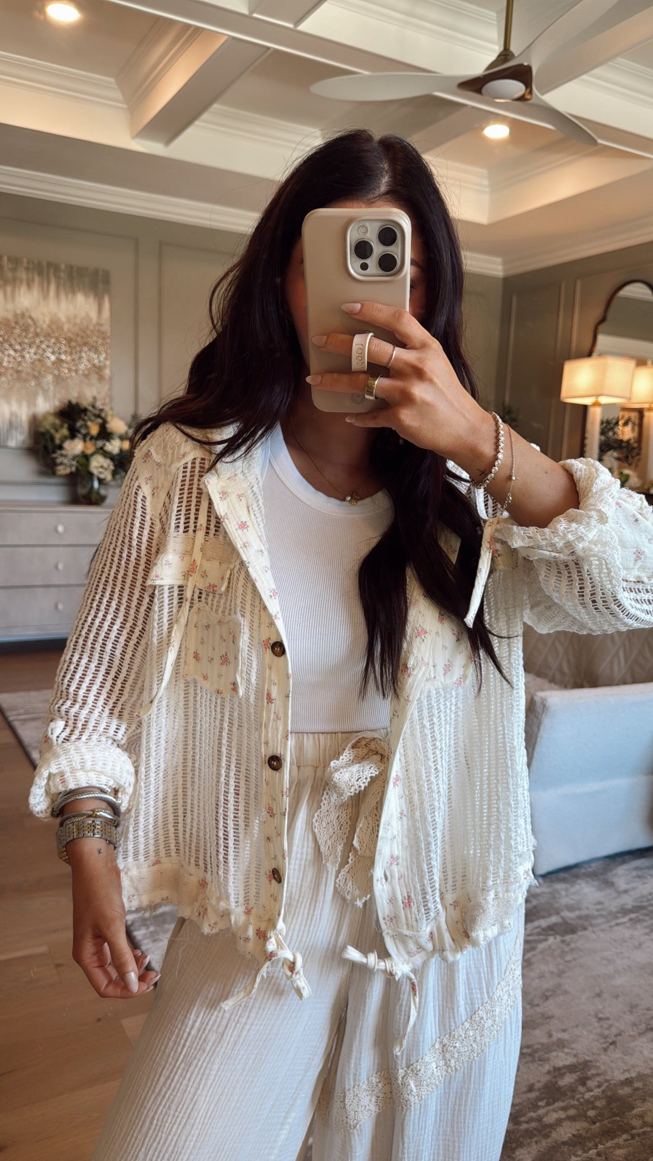 Kareese: Breathable Button Up Top