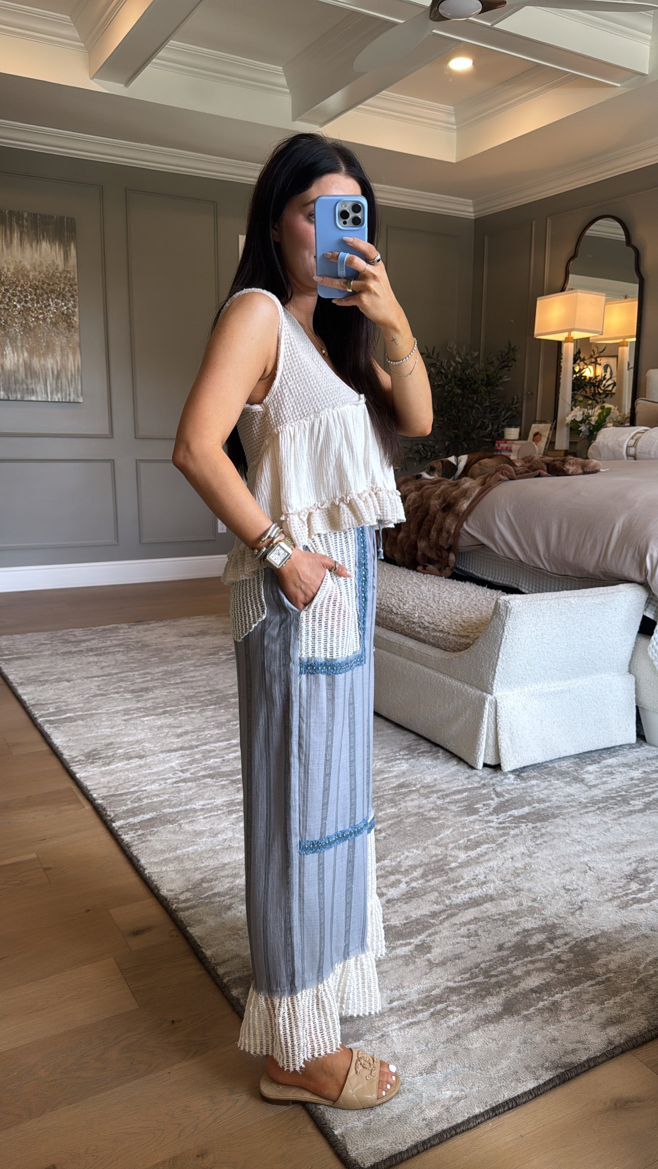 Lucy: V-neck Babydoll Tank