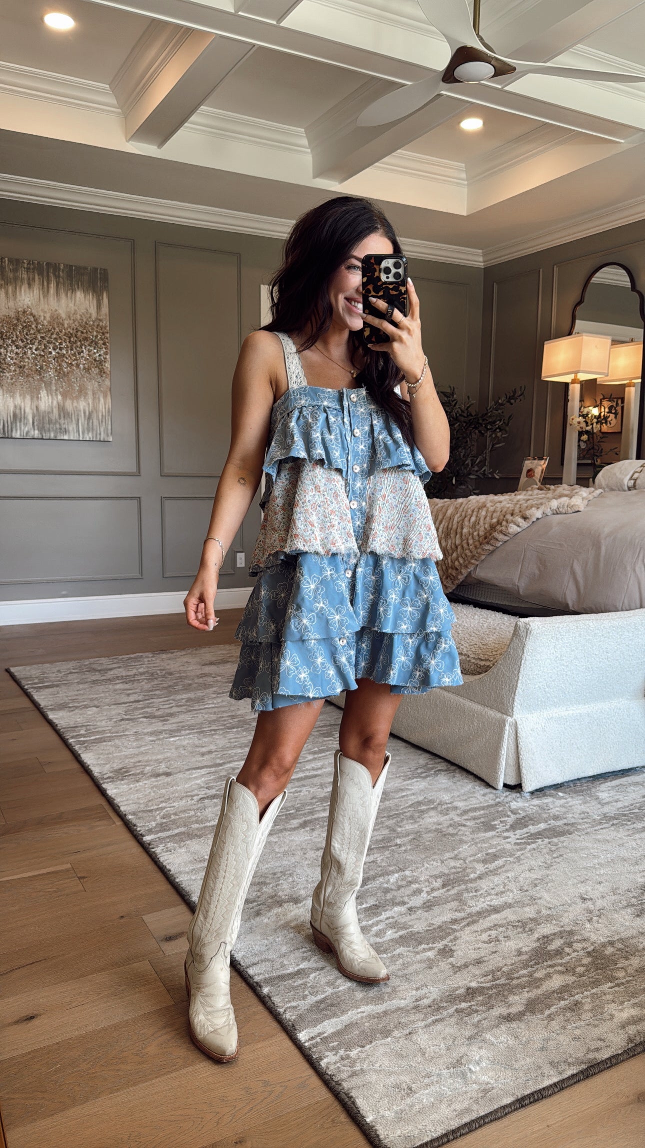 Trudy: Sleeveless Tiered Dress