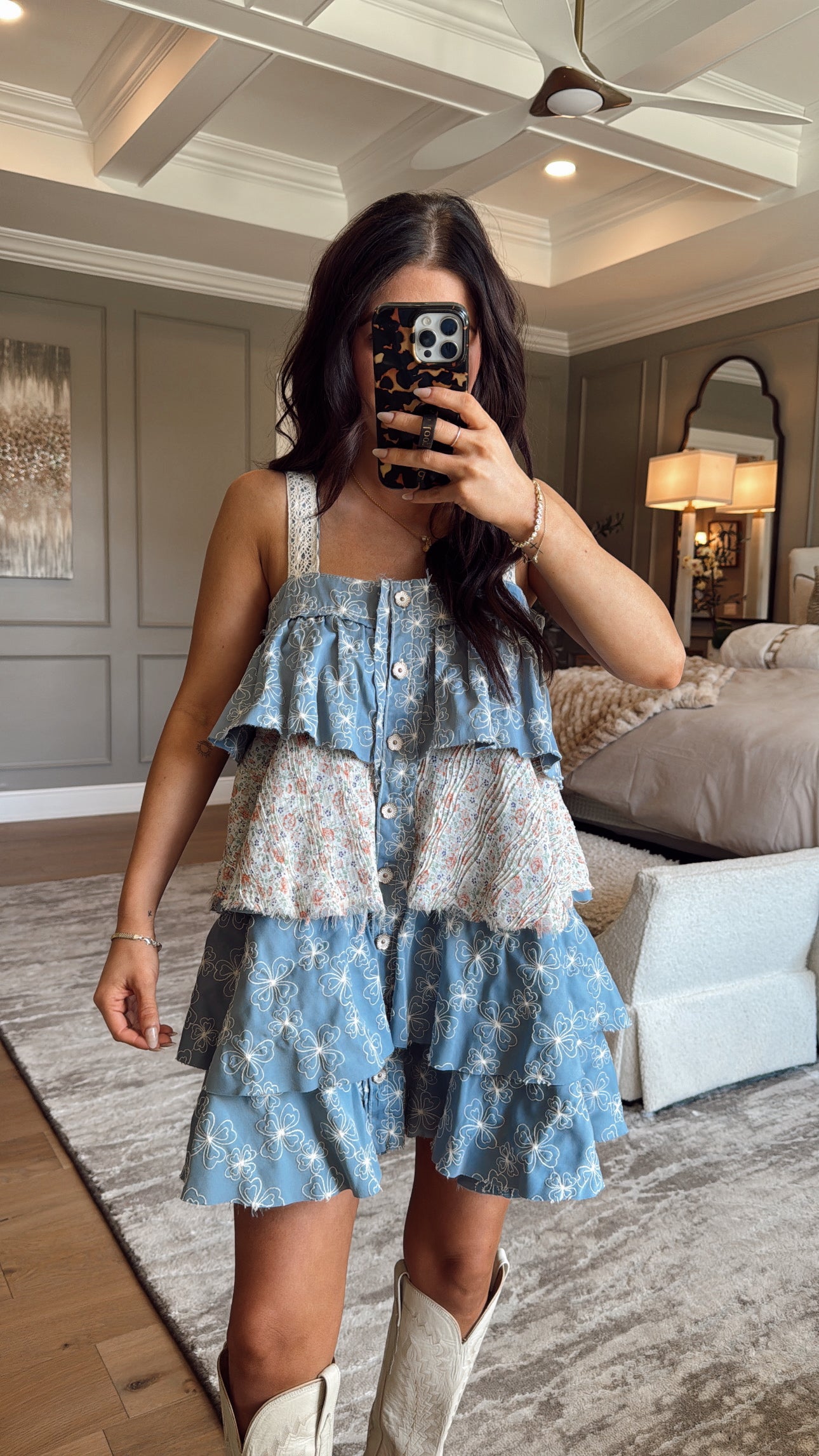 Trudy: Sleeveless Tiered Dress