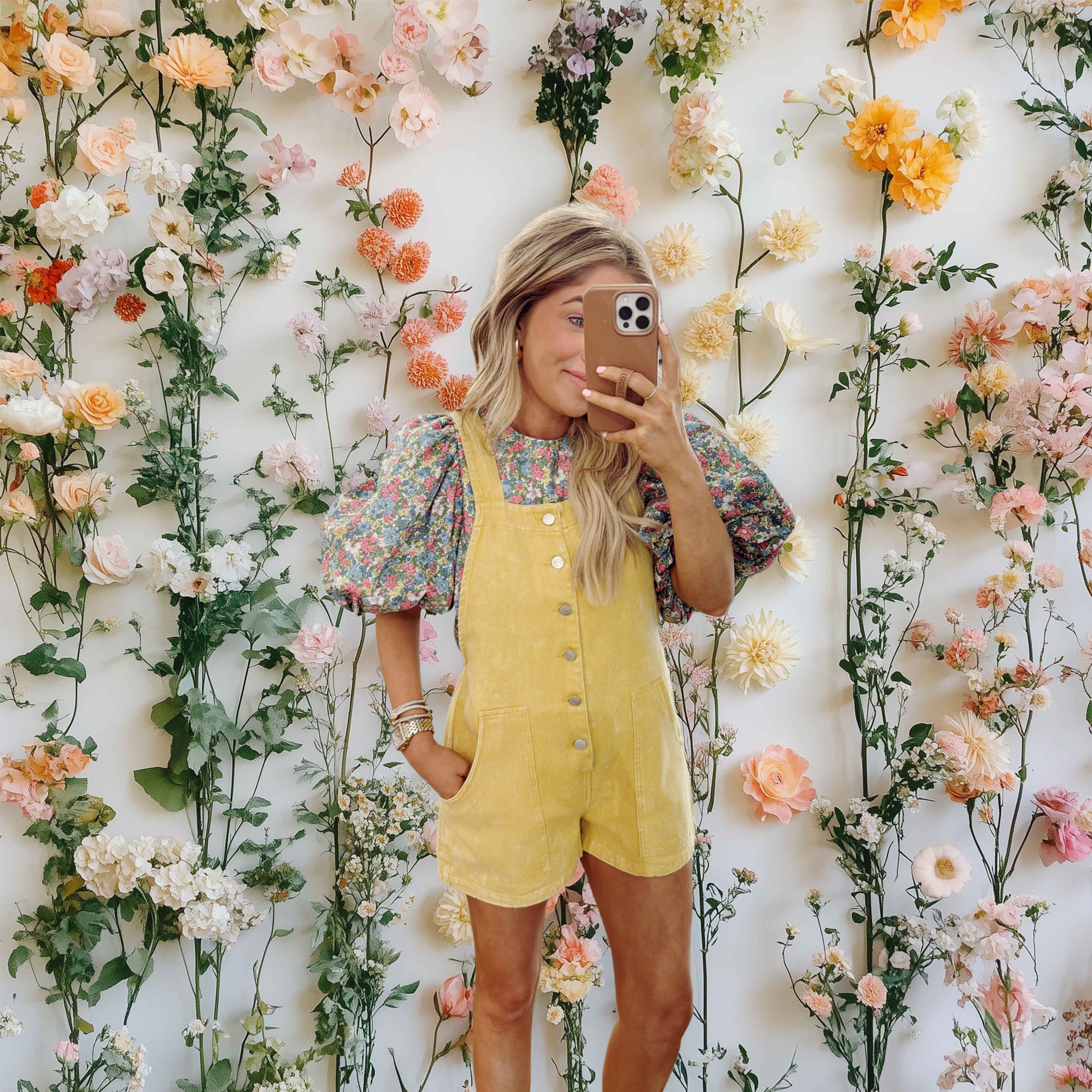 Felicity Slouch Overall Shorts - 2 Colors
