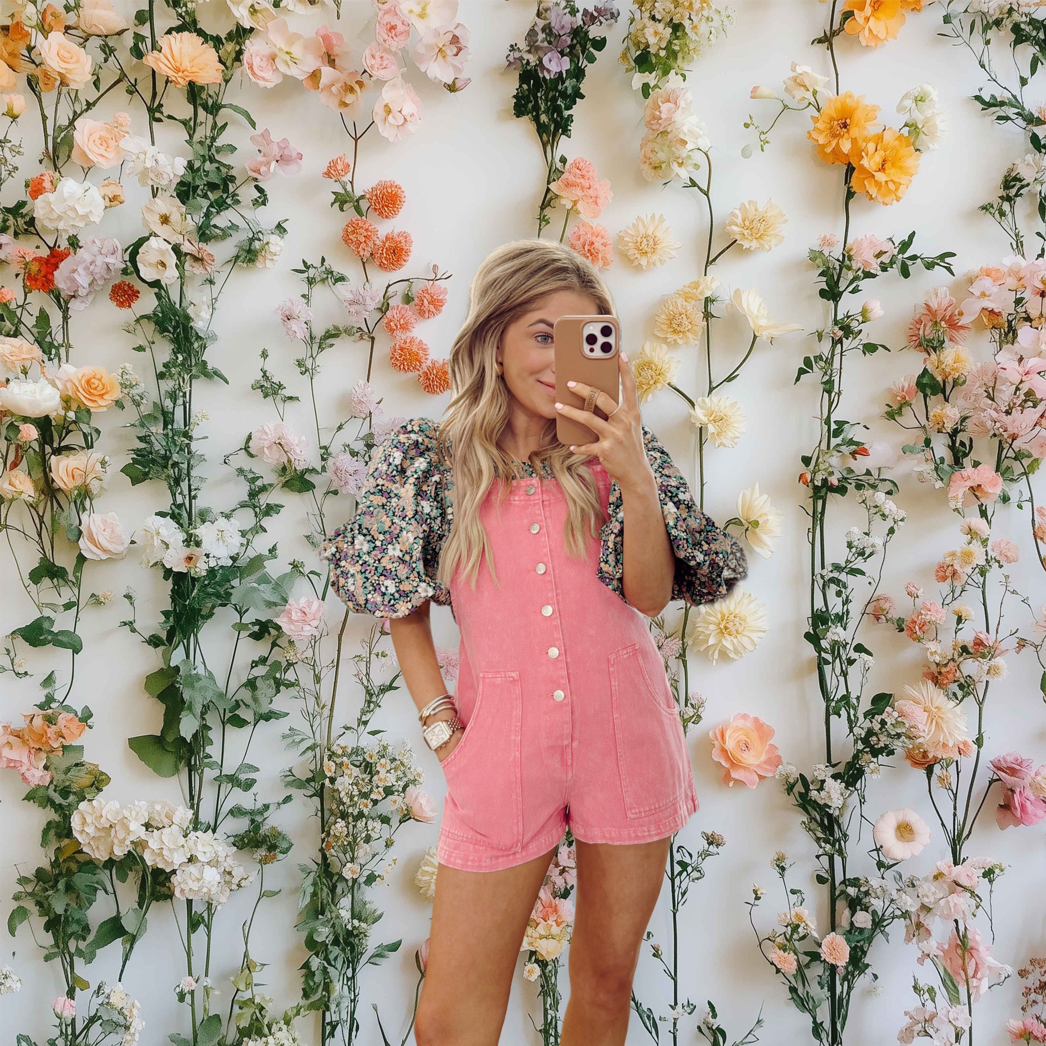Felicity Slouch Overall Shorts - 2 Colors