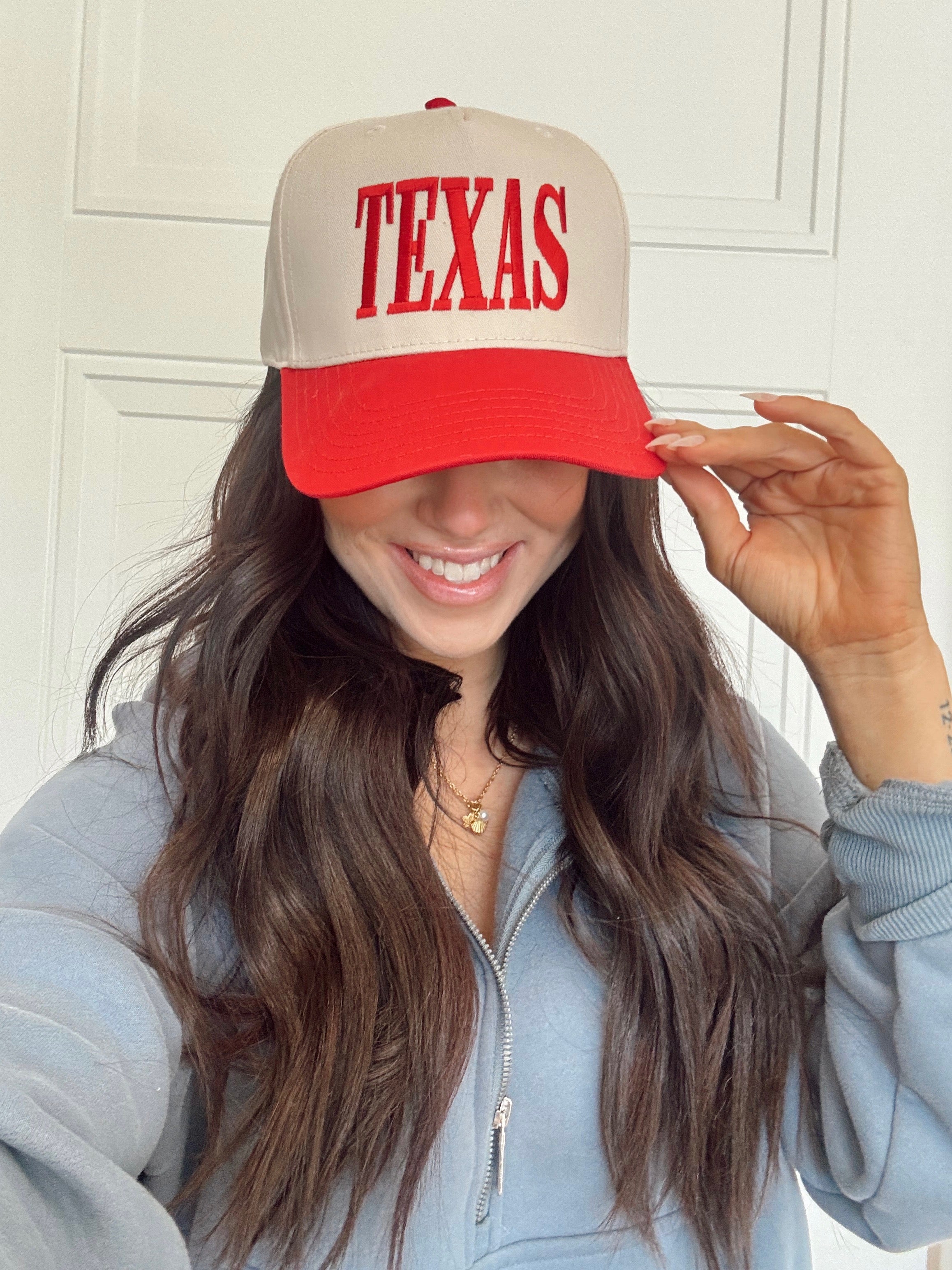 Vintage Texas Trucker Hat Red/Cream