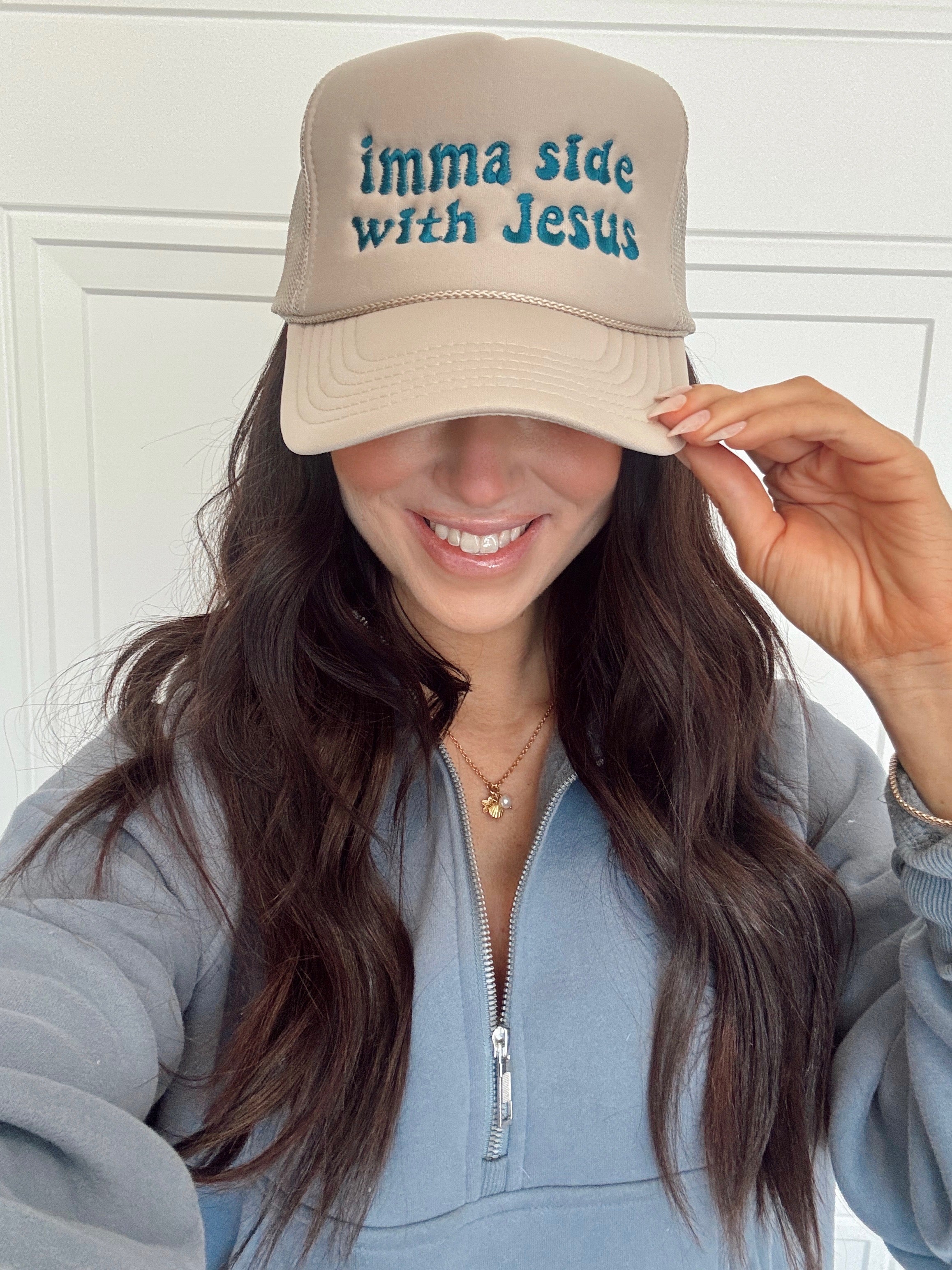 Imma Side with Jesus Trucker Hat