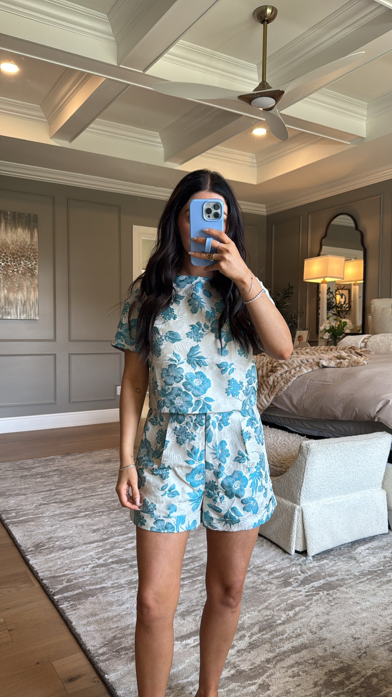 Magnolia: Jacquard Two-Piece Set