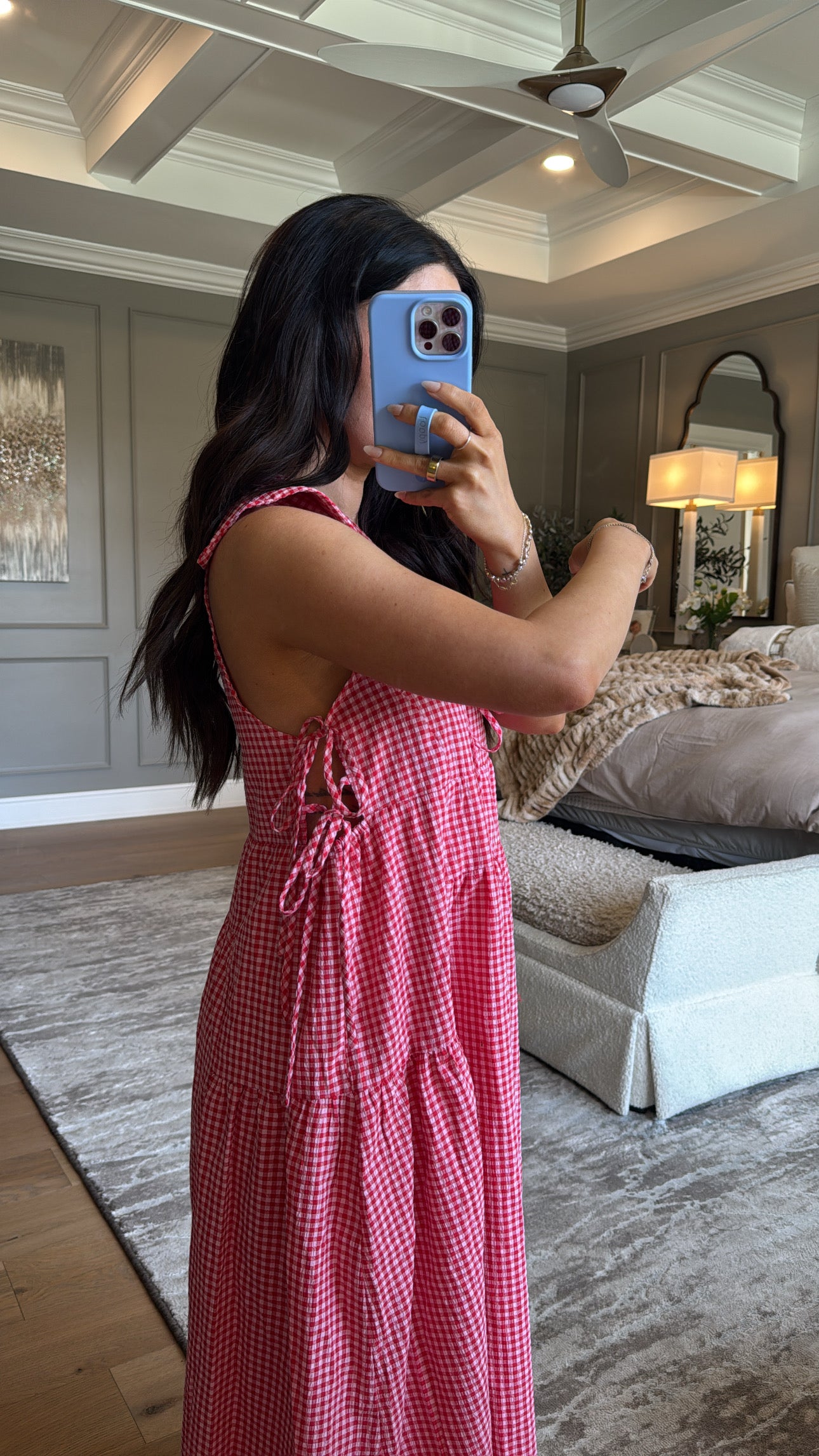 Ginny: Sleeveless Gingham Dress