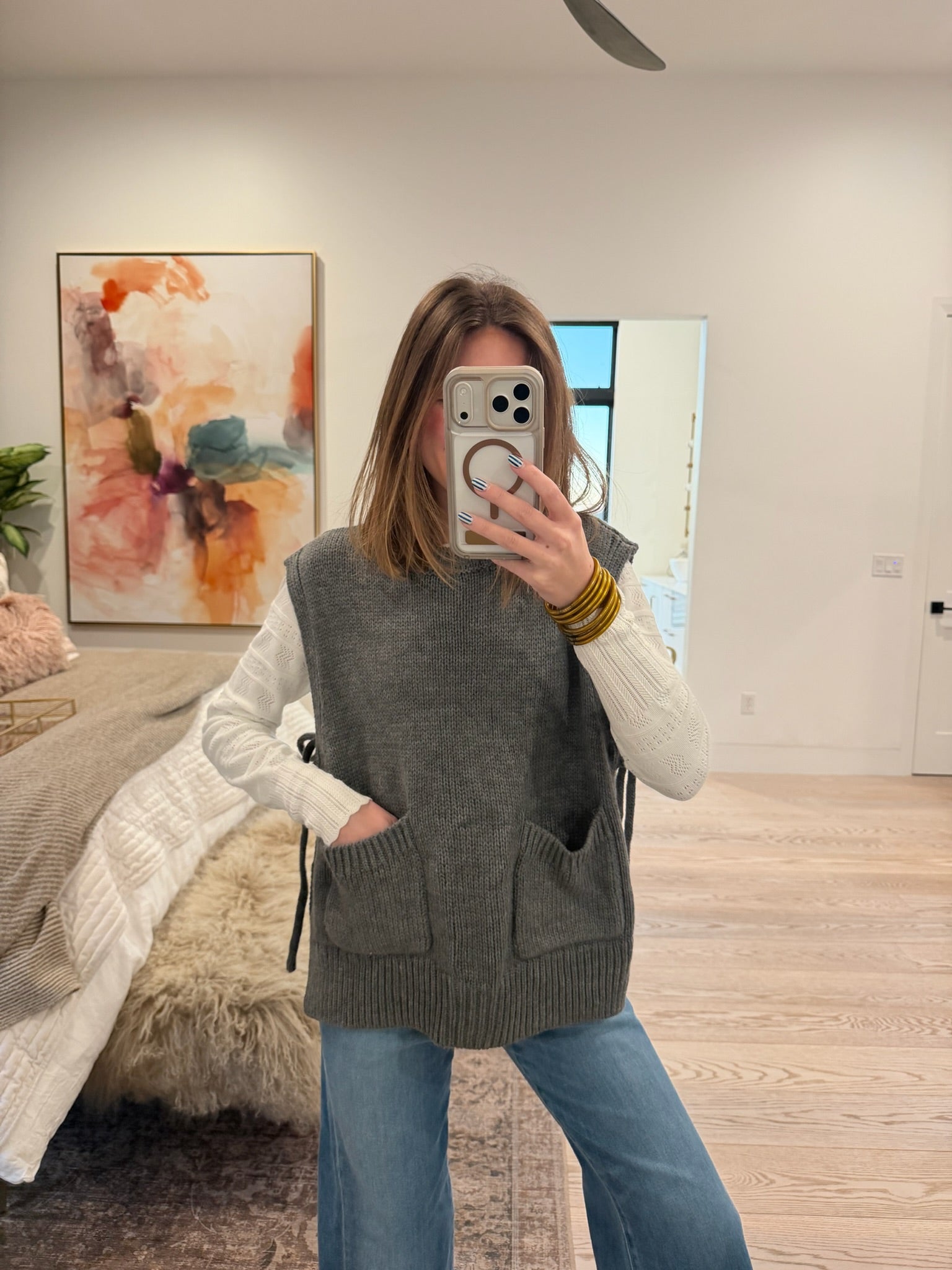 Melanie: Side Tie Sweater Top