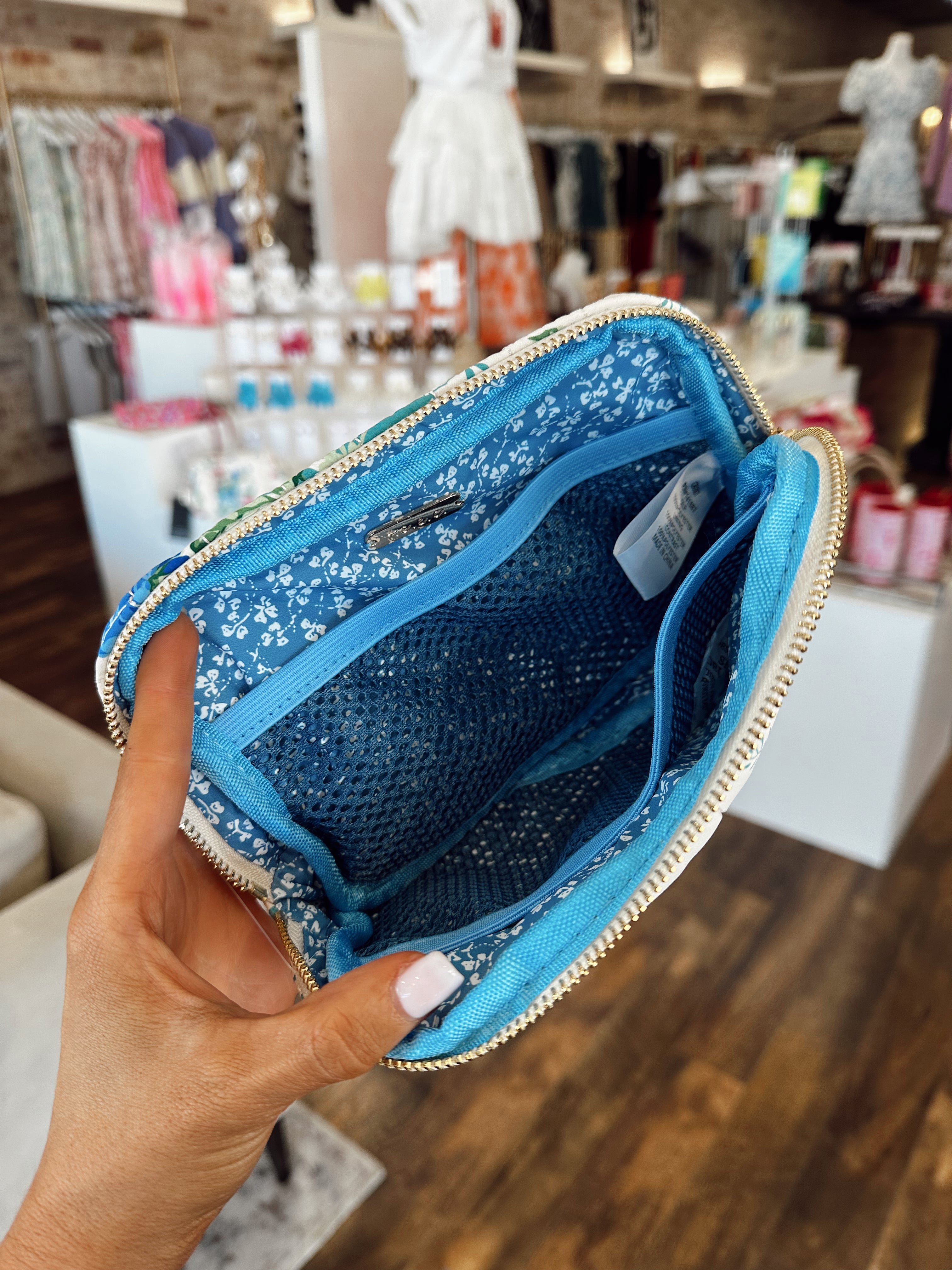 Small Blue Fanny Pack