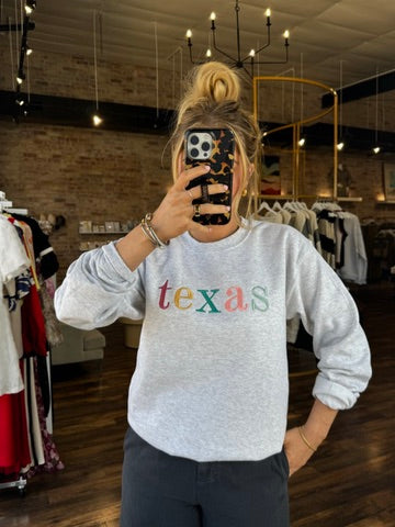 Custom Embroidered Texas Sweatshirt