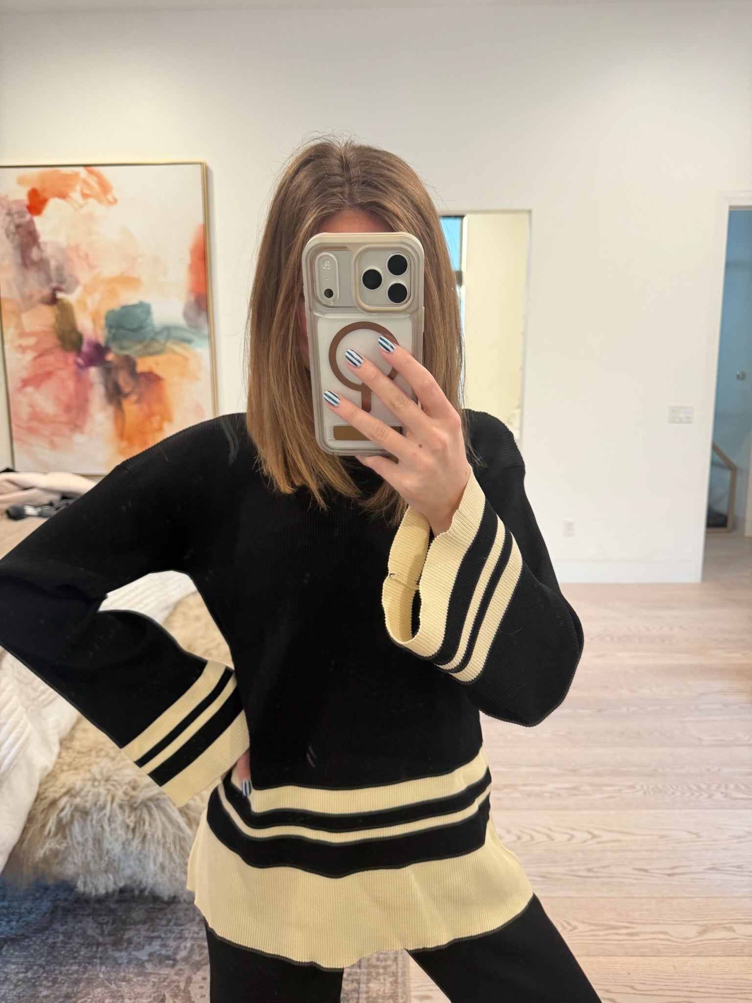 Breann: Bold Striped Knit Set