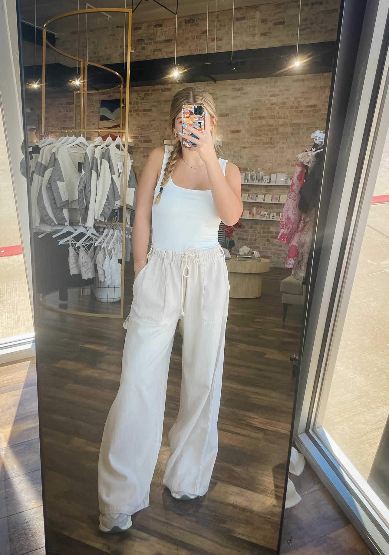 Hayride Wide Leg Denim Pants