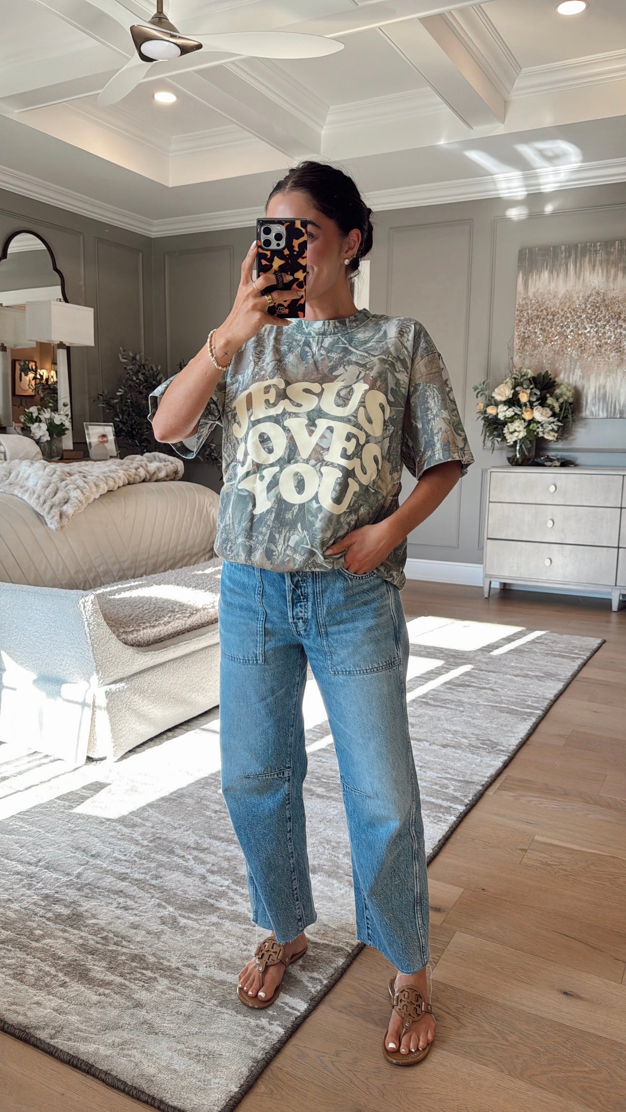 Jesus Loves You: Camo Short Sleeve Tee