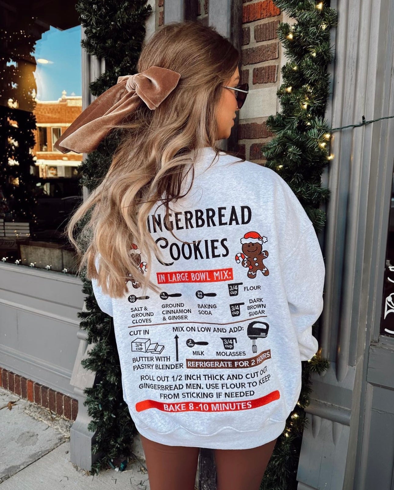 PRE ORDER - Gingerbread Embroidered Sweater