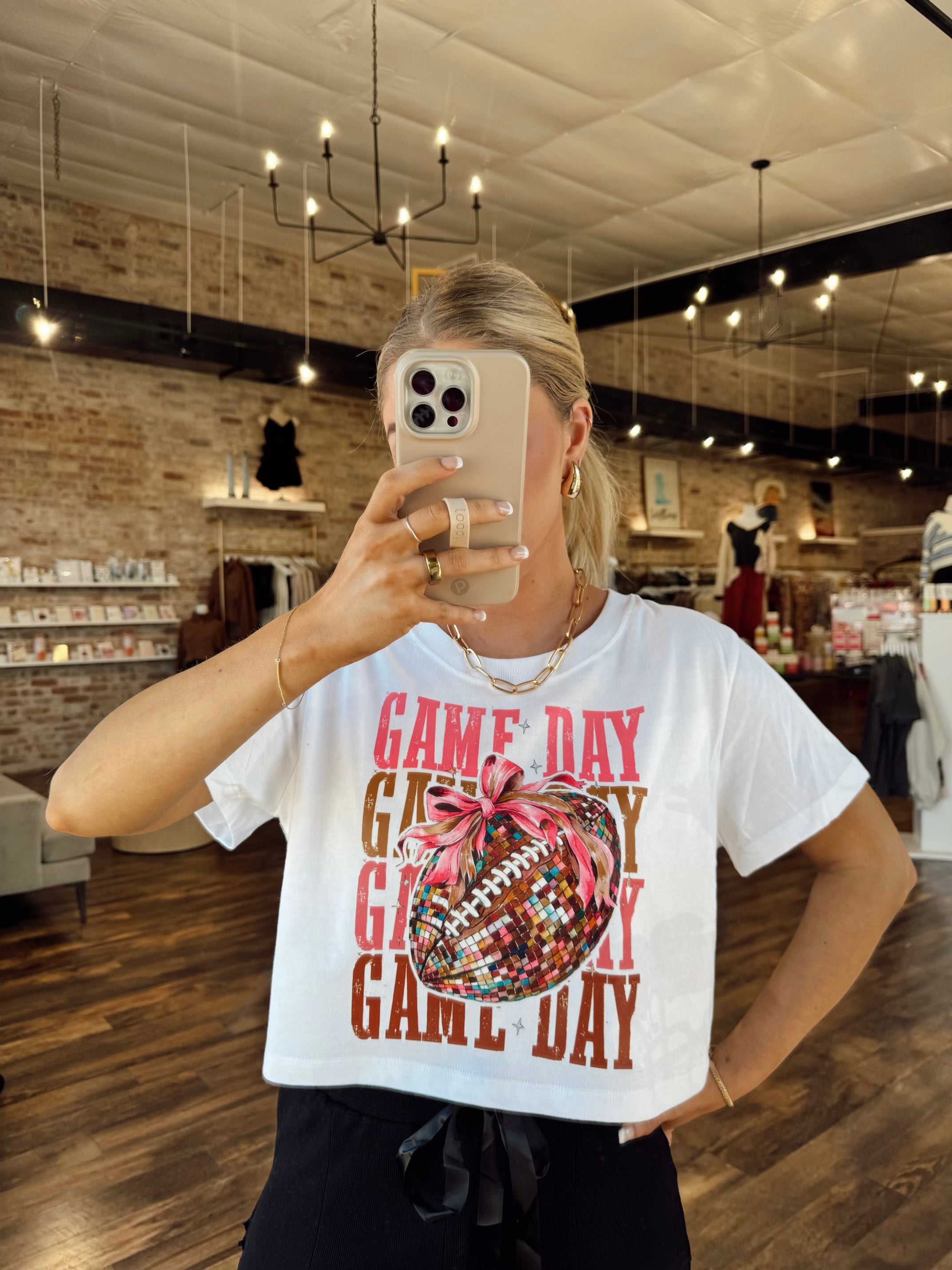 It's GAMEDAY Short Sleeve Cropped Tee