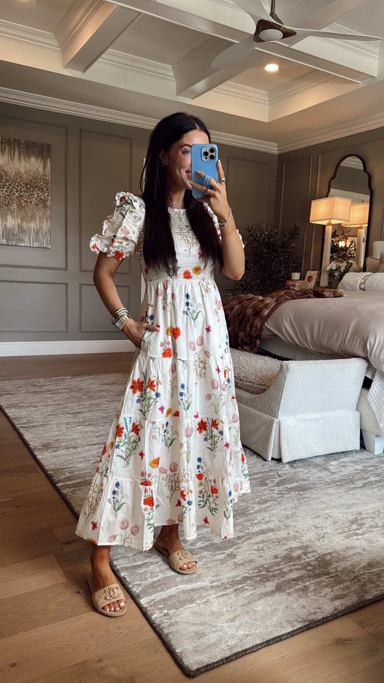 Cambrie: Puff Sleeve Maxi Dress