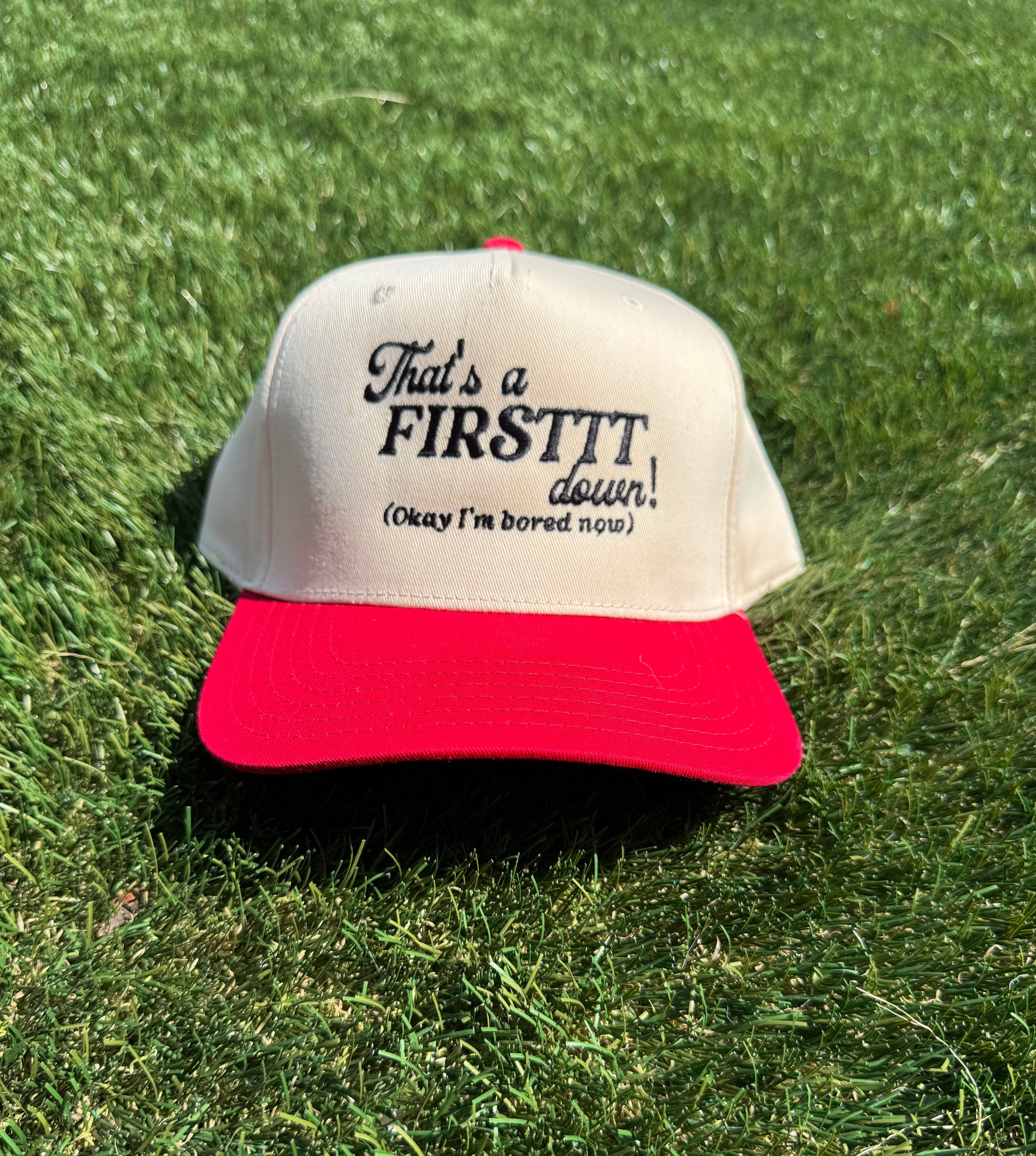 First Down Vintage Trucker Hat