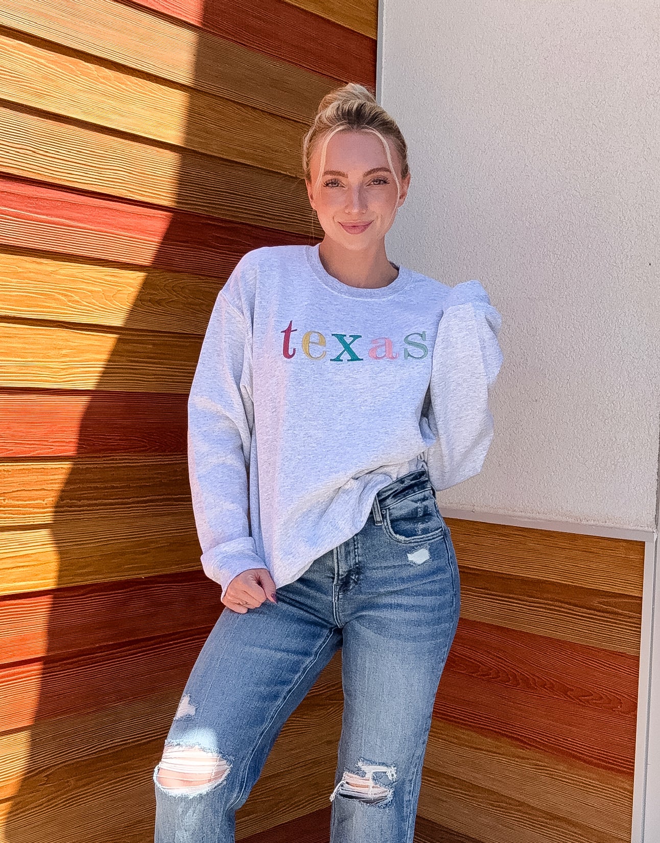 Custom Embroidered Texas Sweatshirt