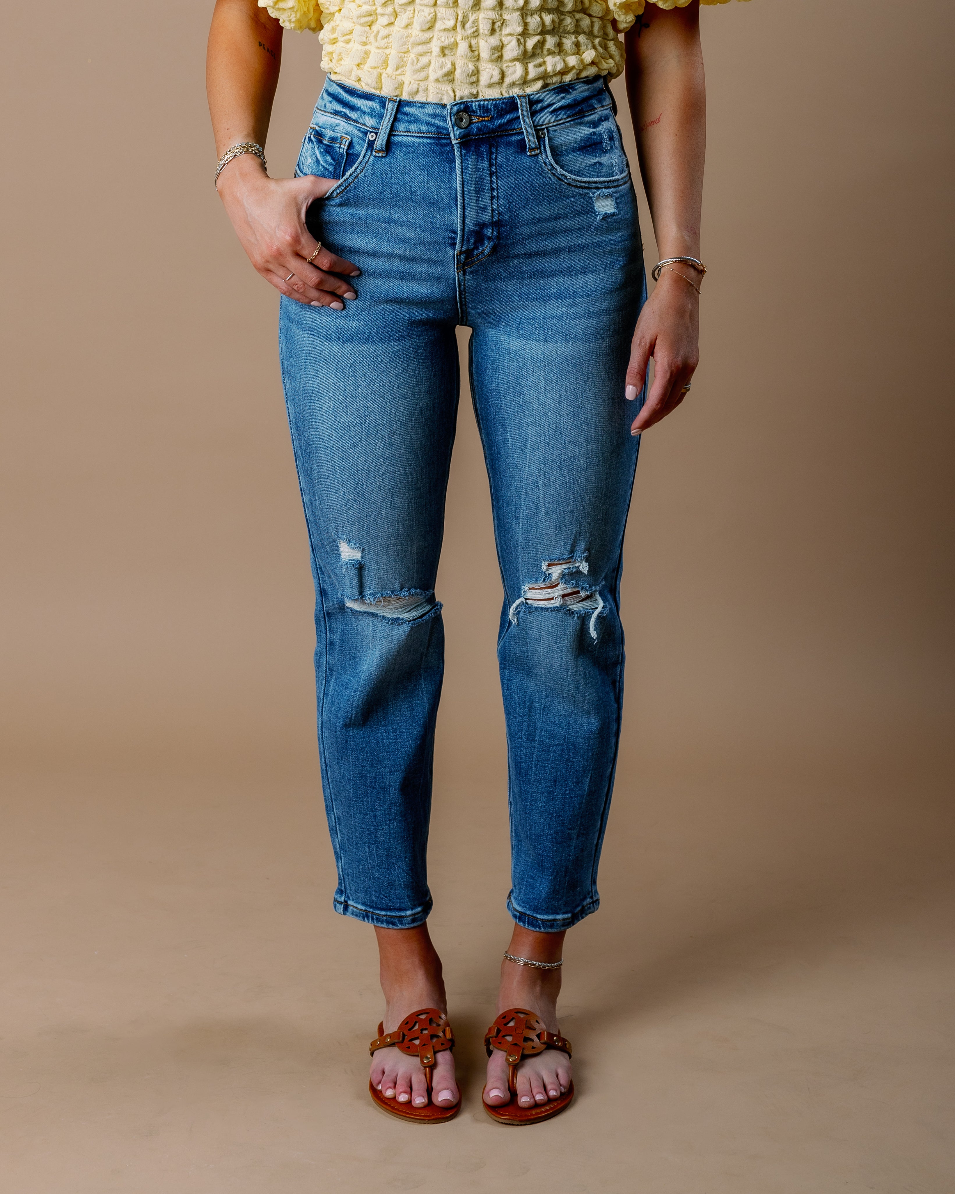 Sarah Relaxed Fit Straight Jeans
