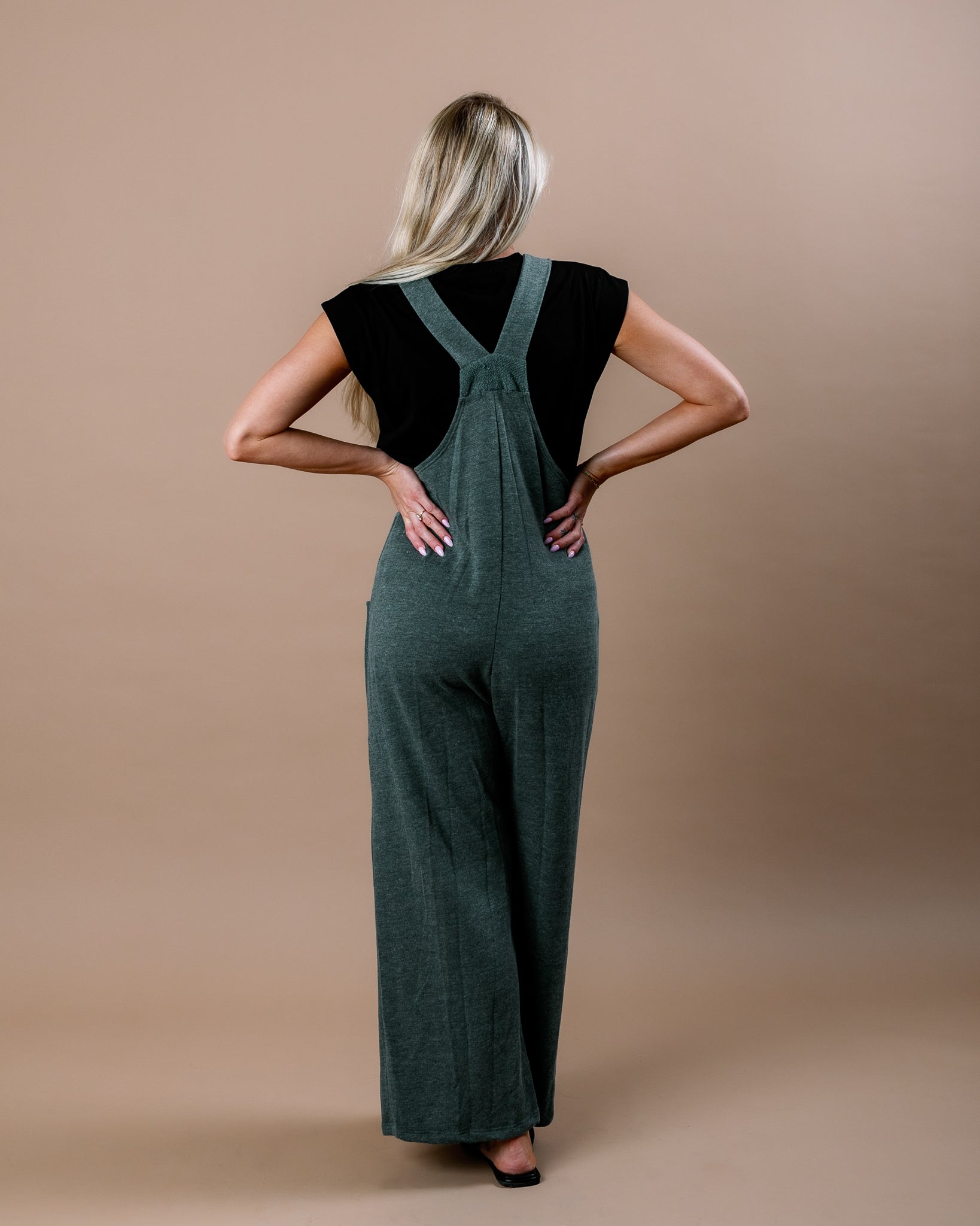 Adjustable Straps Jumpsuit With Pockets